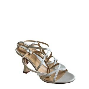 MARION PARKE ITALY STRAPY WHITE SANDALS 38SIZE